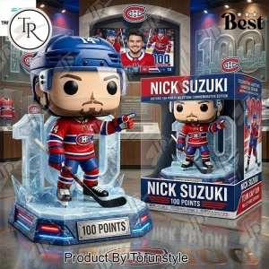 Nick Suzuki Montreal Canadiens 100 Points Milestone Commemorative Pop Figure