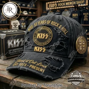 KISS 53rd Anniversary Distressed Rock & Roll Hat