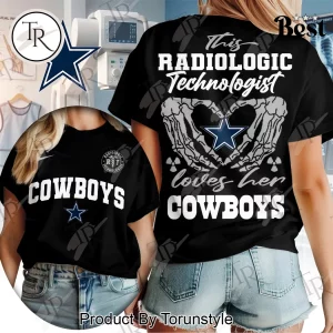 Dallas Cowboys Radiologic Technologist Skeleton Heart Women’s T-Shirt