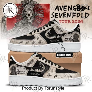 Avenged Sevenfold 2026 World Tour Personalized Limited Edition AF1 Sneakers