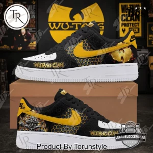Wu-Tang Clan Killa Beez Custom Black Yellow Air Force 1 Shoes