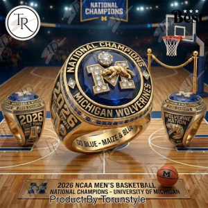 Michigan Wolverines 2026 NCAA Basketball National Champions Ring