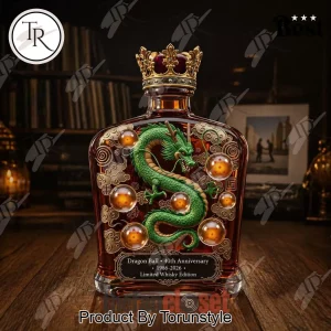 Dragon Ball 40th Anniversary Limited Edition Collectible Whiskey Bottle