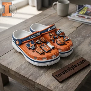 University of Illinois Fighting Illini Basketball Clogs