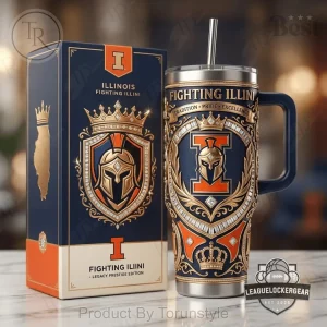 Illinois Fighting Illini Legacy Prestige Edition Luxury Embossed Tumbler