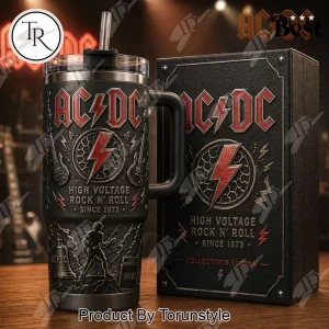AC/DC High Voltage Rock N’ Roll Collector’s Edition Embossed Insulated Tumbler