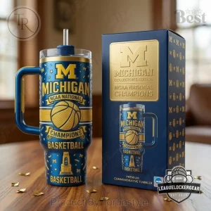 Michigan Wolverines NCAA National Champions Collector’s Edition Commemorative Tumbler