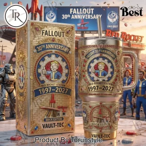 Fallout 30th Anniversary Vault Boy Commemorative Handled Tumbler