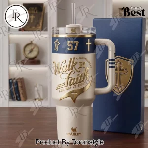 Stanley “Walk by Faith” 2 Corinthians 5:7 Gold Embossed Insulated Handled Tumbler