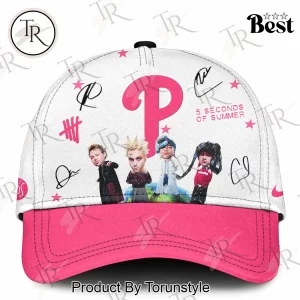 5 Seconds of Summer Pink P Logo Fan Baseball Cap