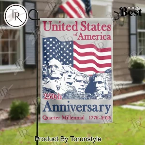 USA 250th Anniversary Patriotic Commemorative Garden Flag