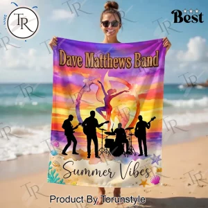 Dave Matthews Band Summer Vibes Sunset Beach Towel