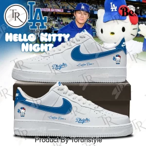 LA Dodgers Hello Kitty Personalized AF1 Custom Sneakers