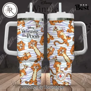 Winnie the Pooh Tigger 100 Years Patterned Insulated Travel Tumbler