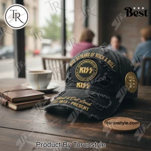 KISS 53rd Anniversary Distressed Rock & Roll Hat
