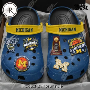 Michigan Wolverines 2026 Men’s Basketball National Champions Commemorative Clogs