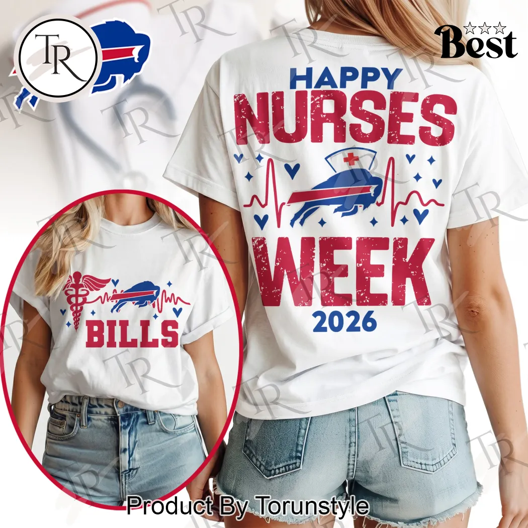 Buffalo Bills Happy Nurses Week 2026 Women's Fan T-Shirt Buffalo Bills Happy Nurses Week 2026 Women's Fan T-Shirt
