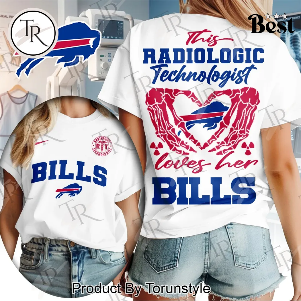 Buffalo Bills Radiologic Technologist Skeleton Heart Women's T-Shirt Buffalo Bills Radiologic Technologist Skeleton Heart Women's T-Shirt