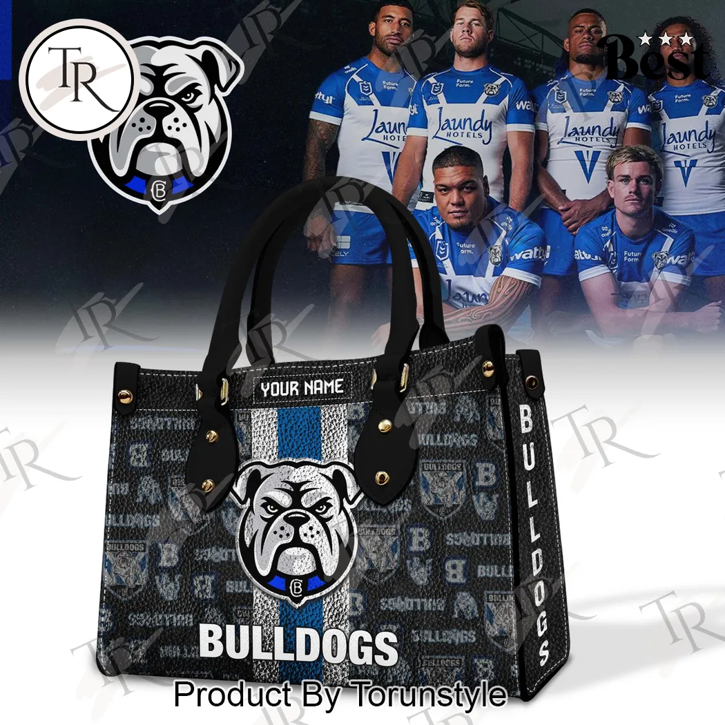 Canterbury Bulldogs NRL Personalized Custom Name Handbag Canterbury Bulldogs NRL Personalized Custom Name Handbag