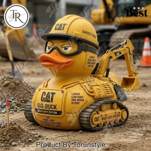 CAT Dig-Duck Heavy Duty Edition Excavator Resin Figurine