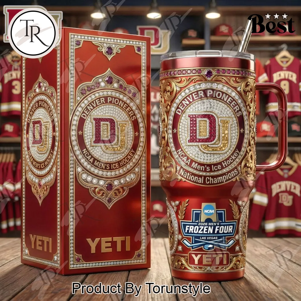 Denver Pioneers National Champions Luxury Diamond YETI Tumbler Denver Pioneers National Champions Luxury Diamond YETI Tumbler