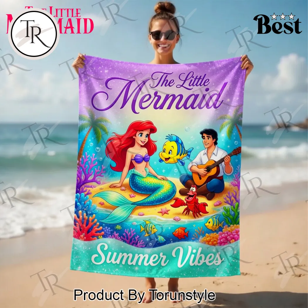 Disney The Little Mermaid Ariel & Friends Vibrant Summer Beach Towel Disney The Little Mermaid Ariel & Friends Vibrant Summer Beach Towel