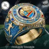 DR Congo Unity Strength Pride Gold Tone Leopard Ring