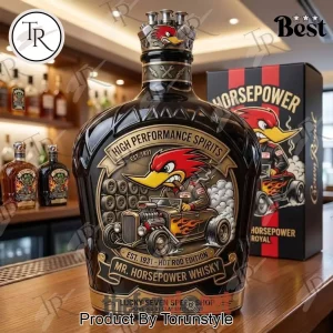 Mr. Horsepower Est. 1931 Hot Rod Edition Collector’s Whisky Bottle