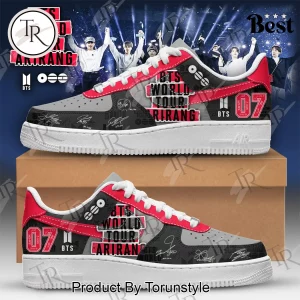 BTS World Tour Arirang Custom Fan Edition Shoes with Member Signatures