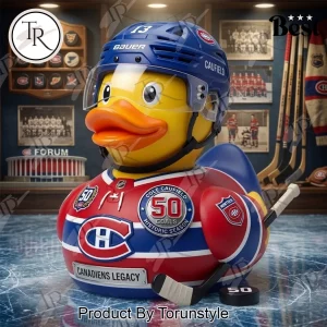 Cole Caufield Montreal Canadiens 50 Goals Commemorative Resin Duck