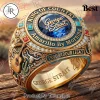 Alpha Kappa Alpha Luxury Gold Emerald Diamond Pink Green Ring