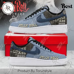 Jelly Roll Save Me Denim Style Custom Air Force 1 Sneakers