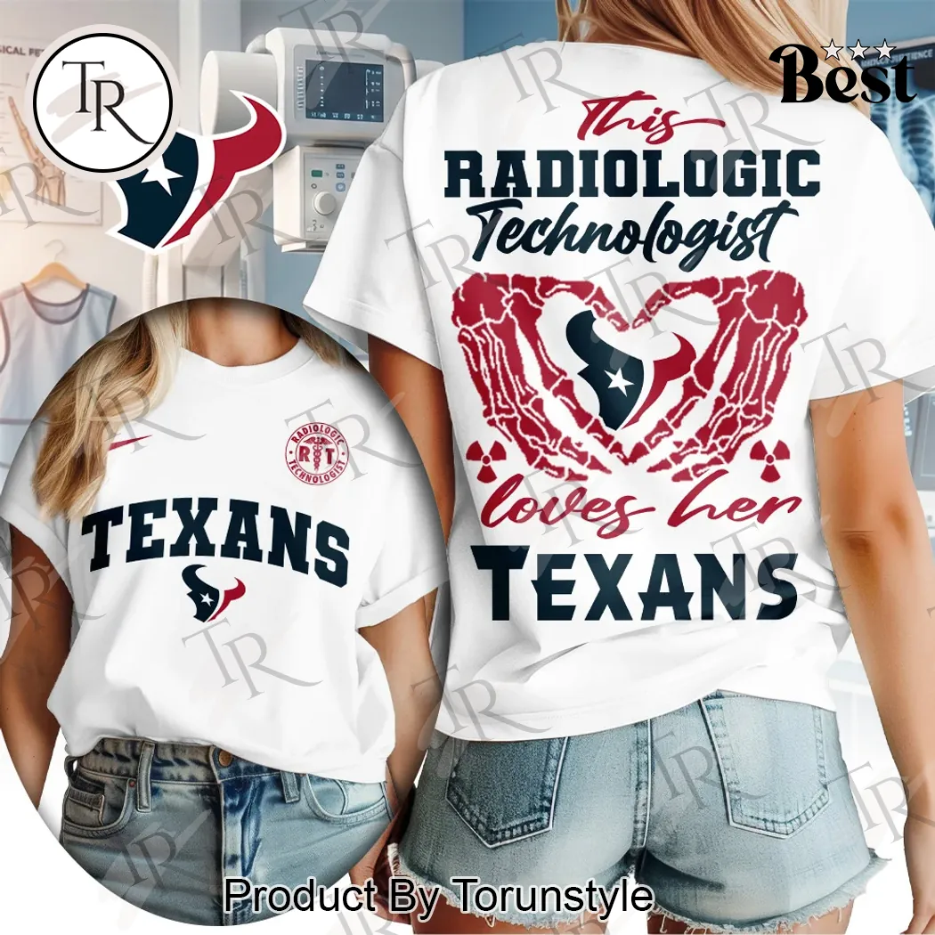 Houston Texans Radiology Technologist Women's Fan T-Shirt Houston Texans Radiology Technologist Women's Fan T-Shirt