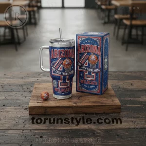 Arizona Wildcats Men’s Final Four 2026 Rhinestone Handled Tumbler