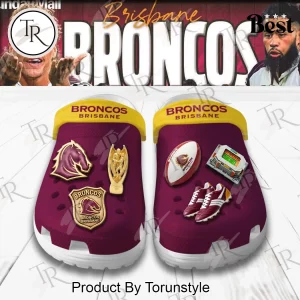 Brisbane Broncos Custom Rugby League Fan Clogs