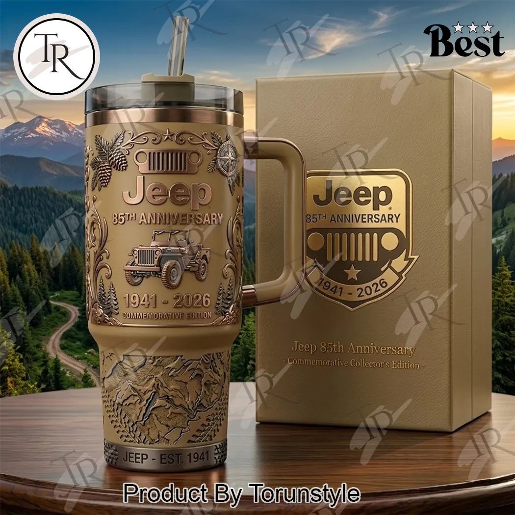 Jeep 85th Anniversary 1941-2026 Commemorative Embossed Stanley Tumbler
