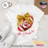 San Francisco 49ers Premium NFL Patchwork Heart Bow T-Shirt San Francisco 49ers Premium NFL Patchwork Heart Bow T-Shirt