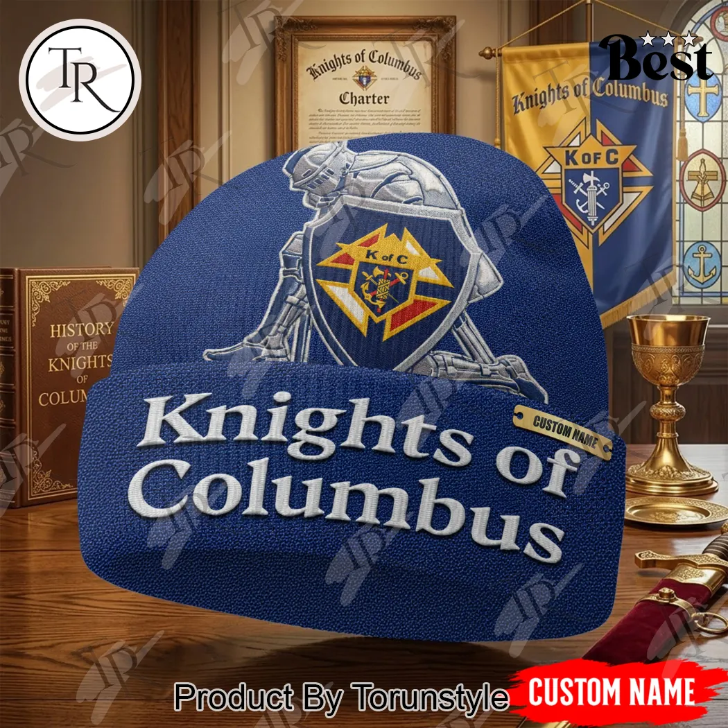 Knights of Columbus Custom Embroidered Logo Beanie Hat Knights of Columbus Custom Embroidered Logo Beanie Hat