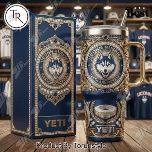 UConn Huskies Commemorative 125th Anniversary Stadium Gold Yeti Tumbler