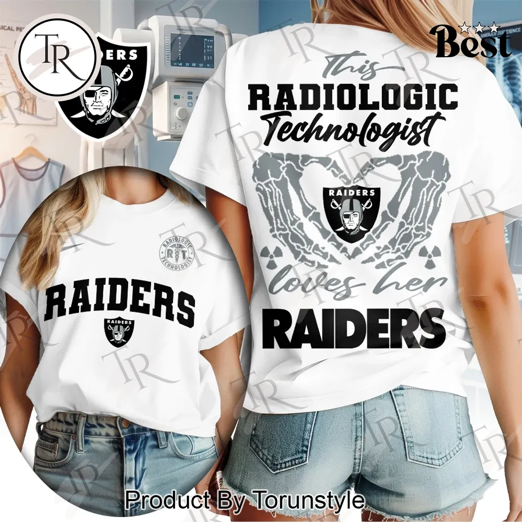 Las Vegas Raiders Radiologic Technologist Skeleton Heart Women's T-Shirt Las Vegas Raiders Radiologic Technologist Skeleton Heart Women's T-Shirt