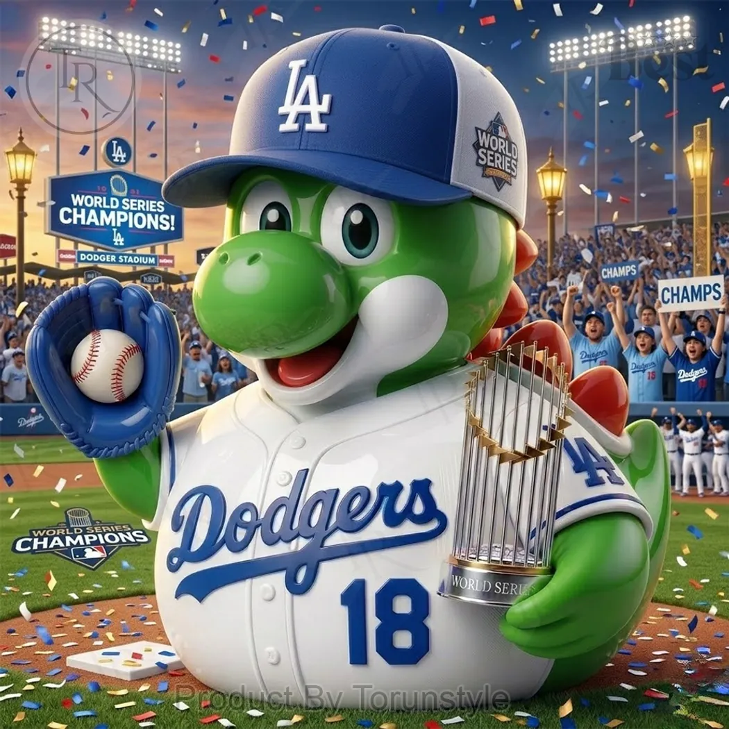 Los Angeles Dodgers Yoshi World Series Champions Limited Edition Resin Duck Los Angeles Dodgers Yoshi World Series Champions Limited Edition Resin Duck
