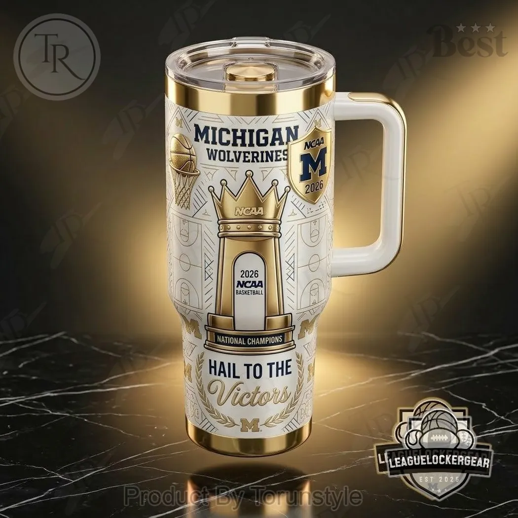 Michigan Wolverines 2026 National Champions “Hail to the Victors” Tumbler Michigan Wolverines 2026 National Champions “Hail to the Victors” Tumbler