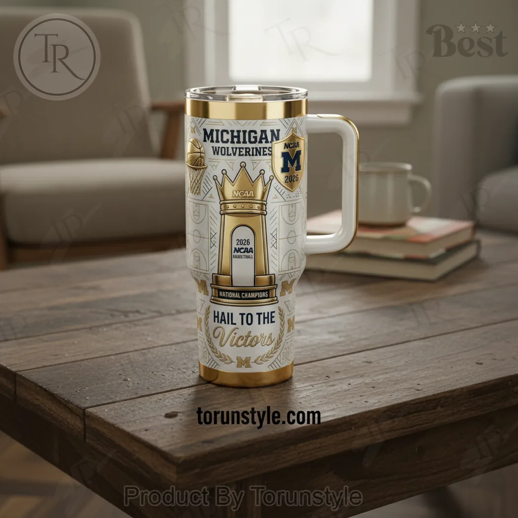 Michigan Wolverines 2026 National Champions “Hail to the Victors” Tumbler Michigan Wolverines 2026 National Champions “Hail to the Victors” Tumbler