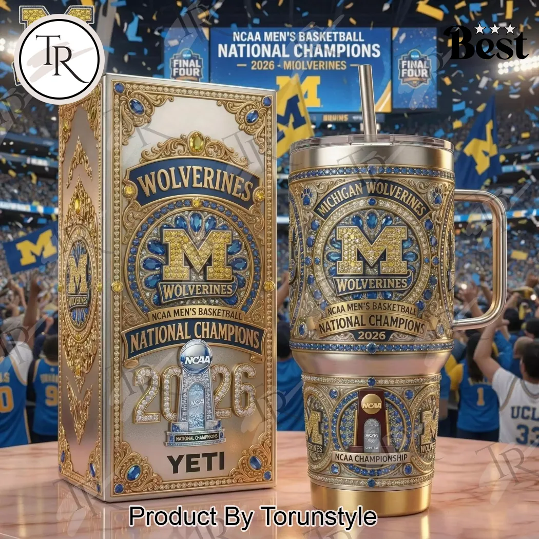 Michigan Wolverines 2026 NCAA Basketball National Champions Premium Tumbler Michigan Wolverines 2026 NCAA Basketball National Champions Premium Tumbler
