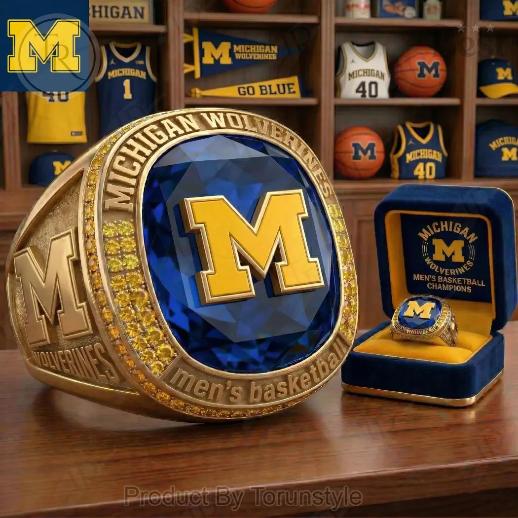 Michigan Wolverines Men’s Basketball Commemorative Championship Ring Michigan Wolverines Men’s Basketball Commemorative Championship Ring