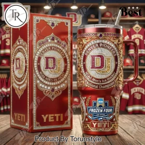 Denver Pioneers National Champions Luxury Diamond YETI Tumbler
