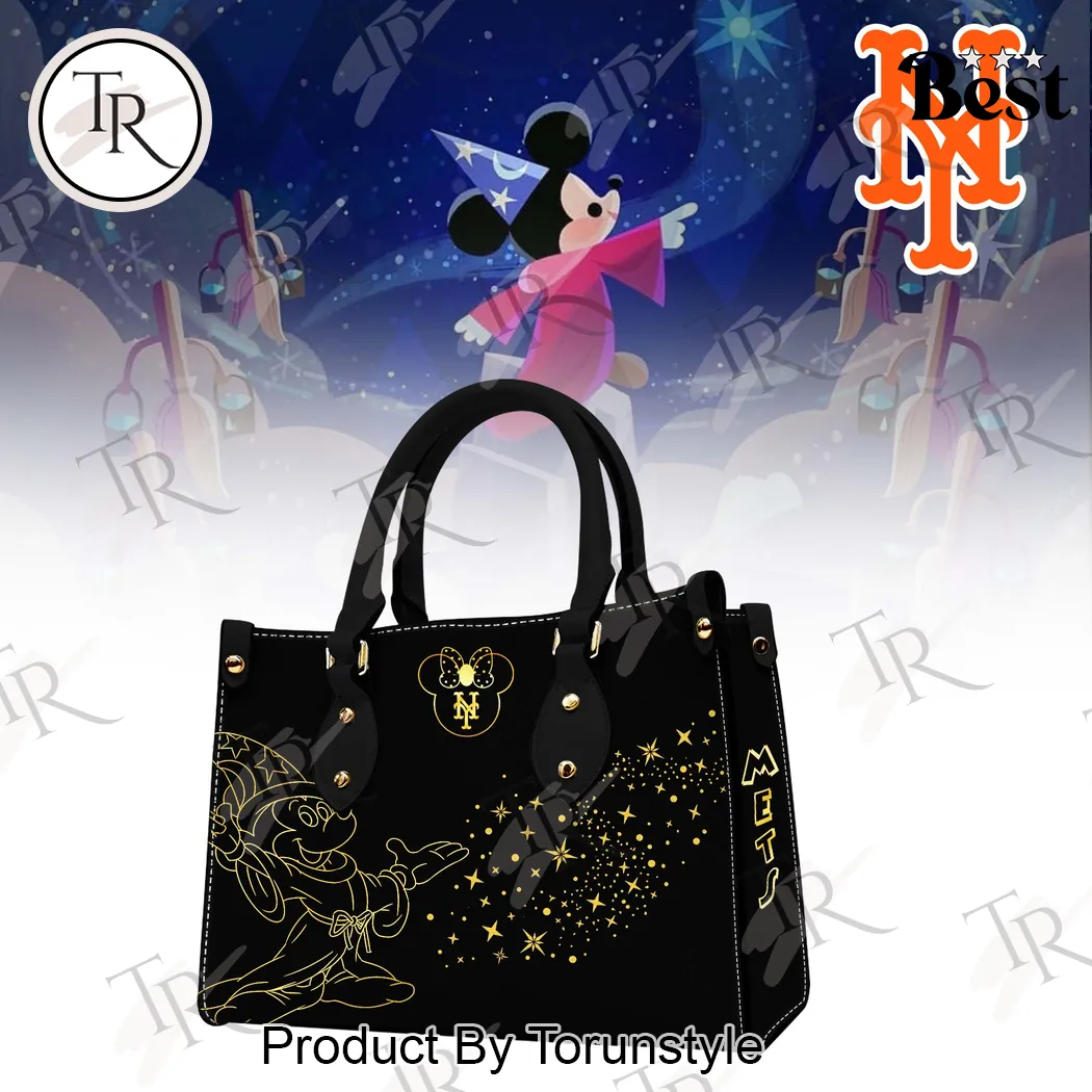 New York Mets Fantasia Sorcerer Mickey Gold Outline Handbag New York Mets Fantasia Sorcerer Mickey Gold Outline Handbag