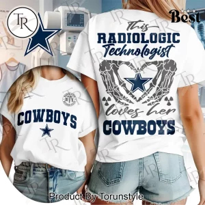 Dallas Cowboys Radiologic Technologist Skeleton Heart Women’s T-Shirt
