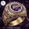 AC/DC Back in Black Rock Legend Gold Tone Ring