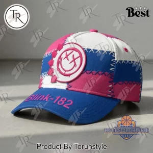 Blink-182 Iconic Smiley Logo Patchwork Baseball Cap